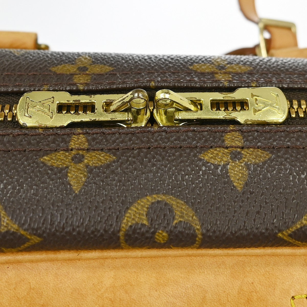 Louis Vuitton Deauville Monogram Canvas Brown Canvas Handbag (Pre-Owned)