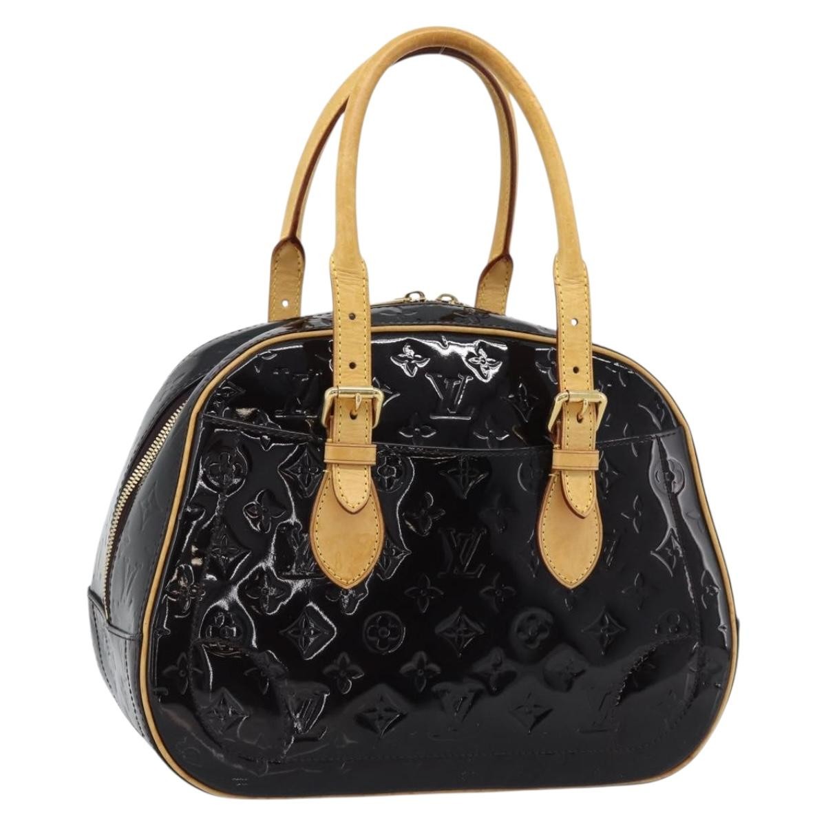 Louis Vuitton Summit Drive Monogram Vernis Black Patent_Leather Handbag (Pre-Owned)