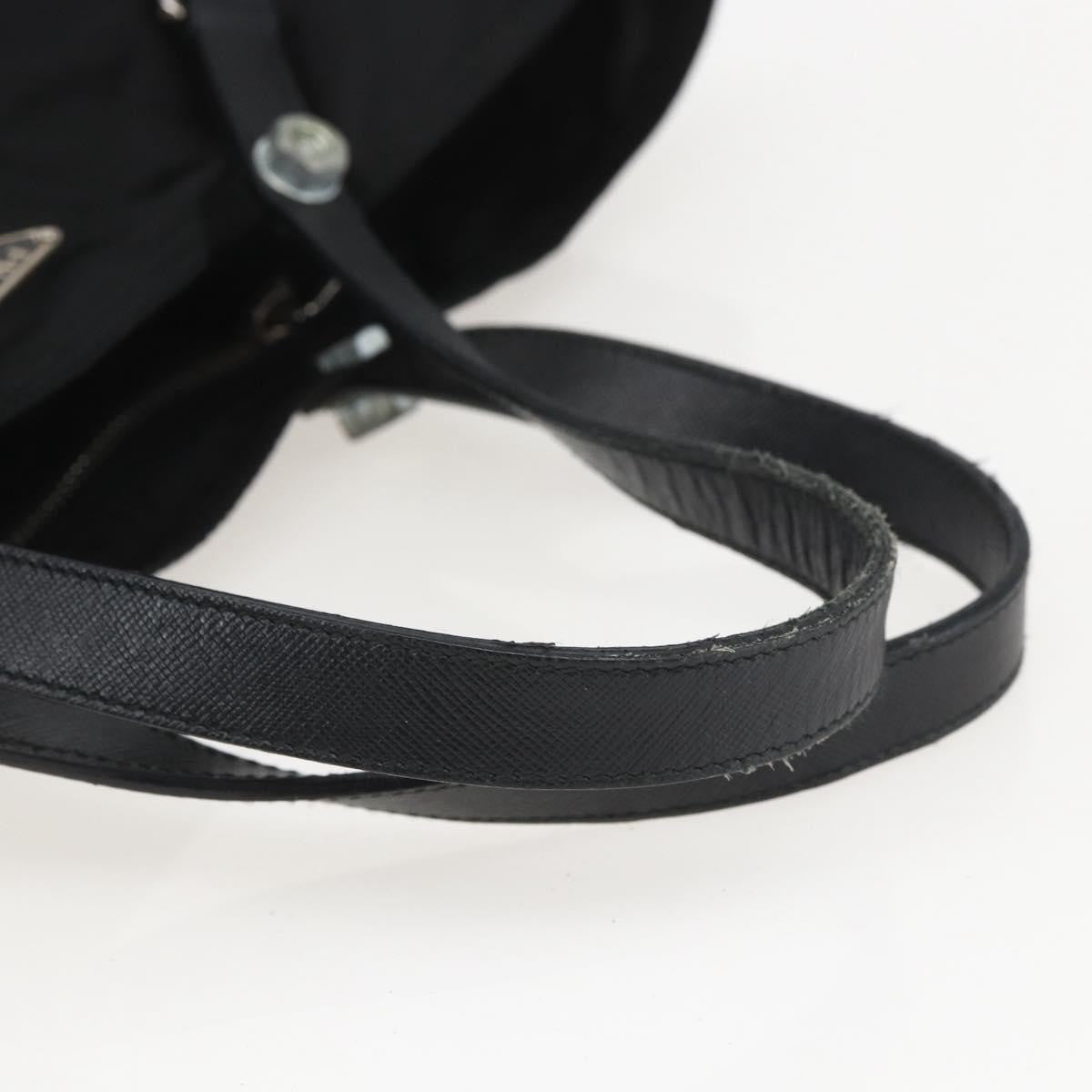 Prada Vintage Tote Tessuto Black Nylon Tote Bag Bag (Pre-Owned)