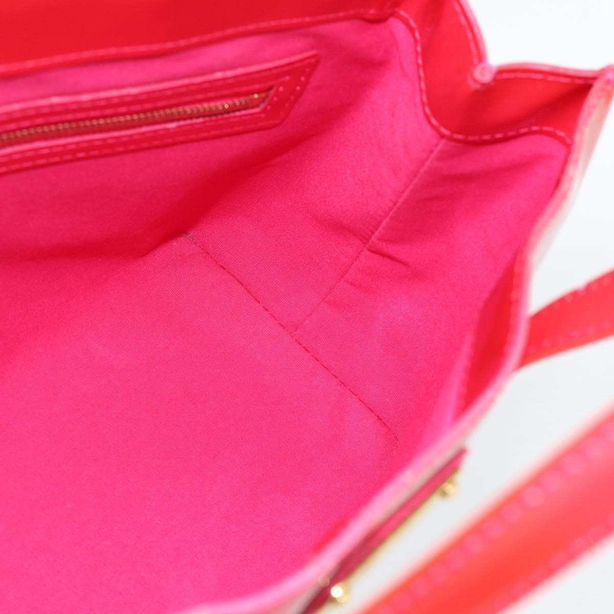 Louis Vuitton Wilshire Monogram Vernis Pink Patent_Leather Handbag (Pre-Owned)