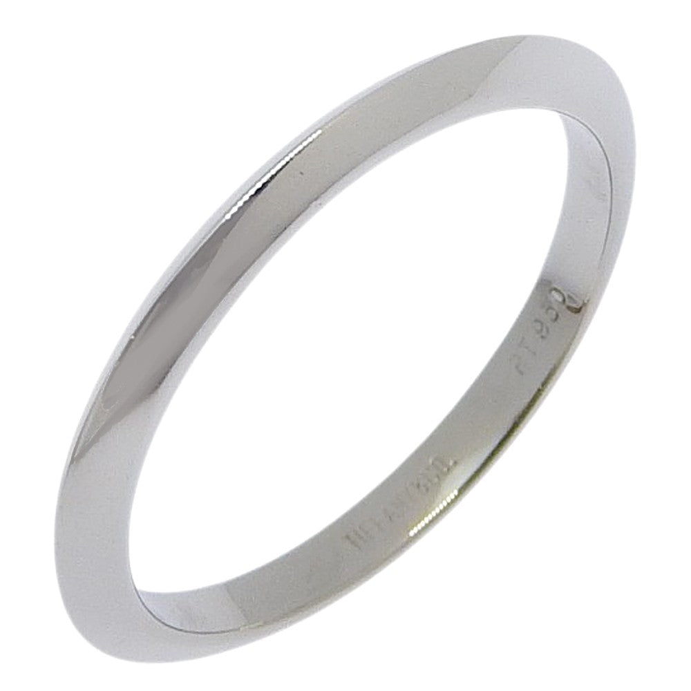 Tiffany & Co. Knife Edge Platinum Silver Platinum Ring Jewelry (Pre-Owned)