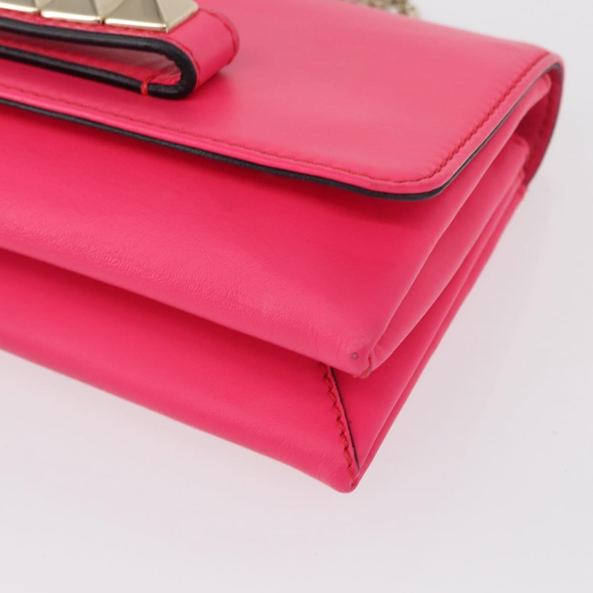 Valentino Garavani Va Va Voom Clutch Leather Pink Leather Shoulder Bag Bag (Pre-Owned)