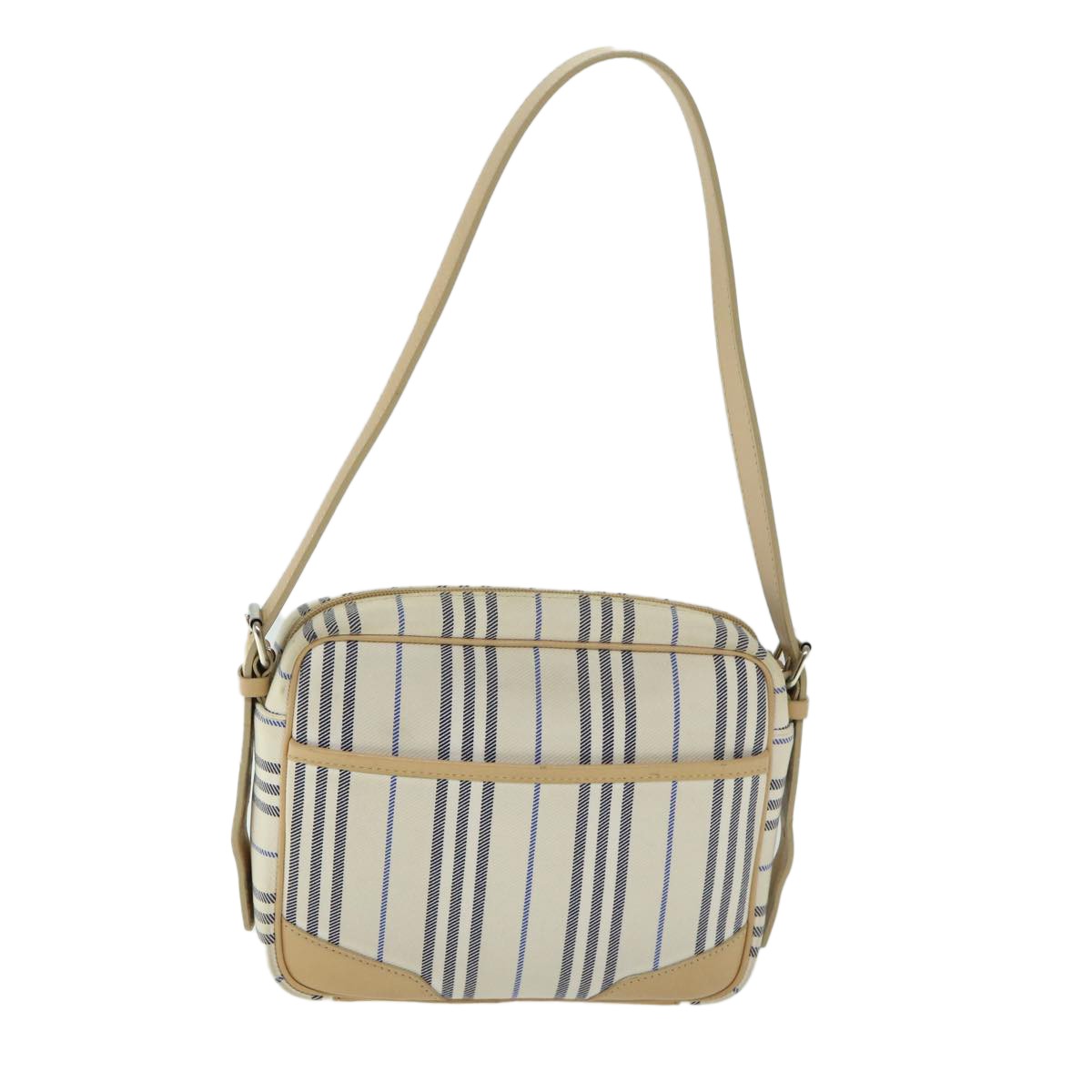 Burberry Nova Check Canvas Beige Canvas Shoulder Bag Bag (Pre-Owned)