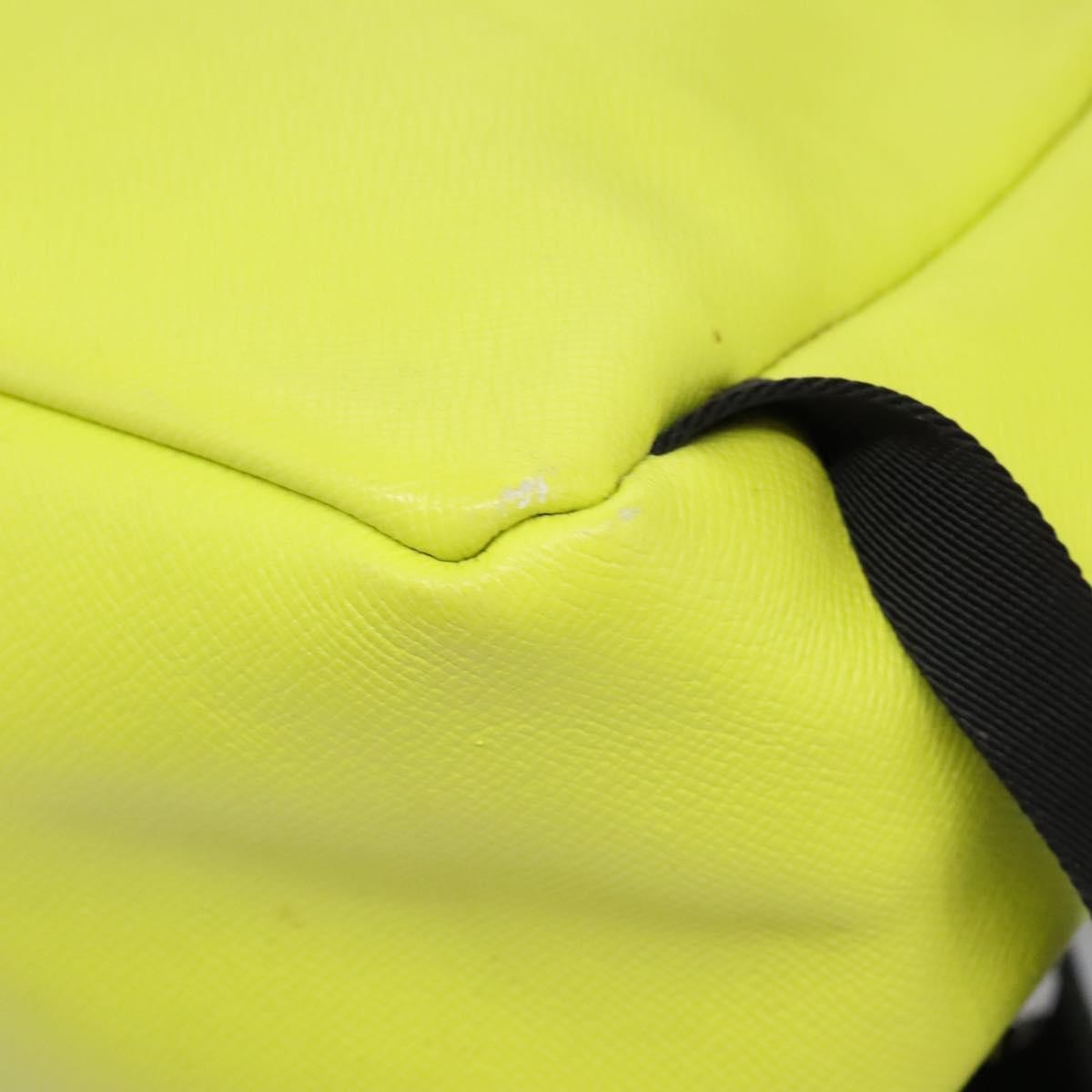 Louis Vuitton Discovery Monogram Taigarama Yellow Leather Backpack Bag (Pre-Owned)