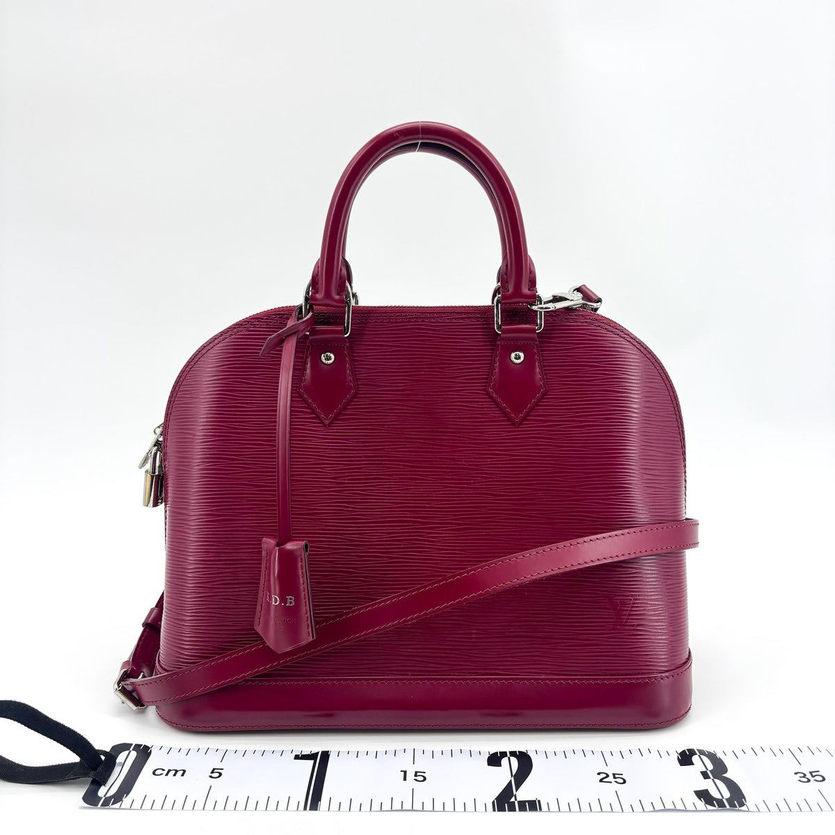 Louis Vuitton Alma Epi Leather Purple Leather Handbag (Pre-Owned)