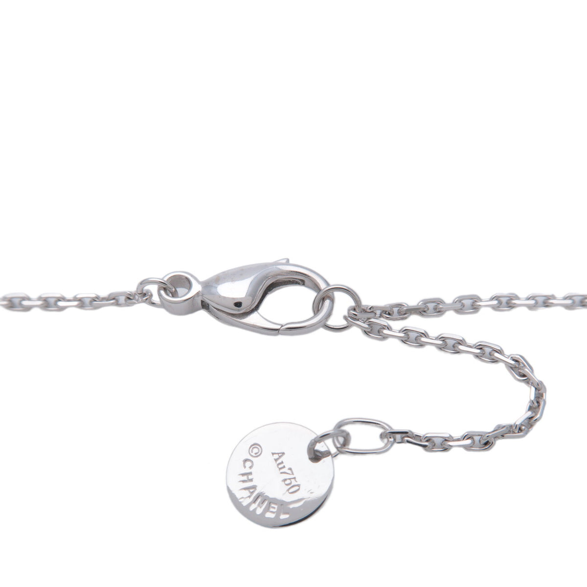 Chanel Ultra Pendant 18K White Gold With Diamonds And Hematite Silver White_Gold Necklace Jewelry (Pre-Owned)