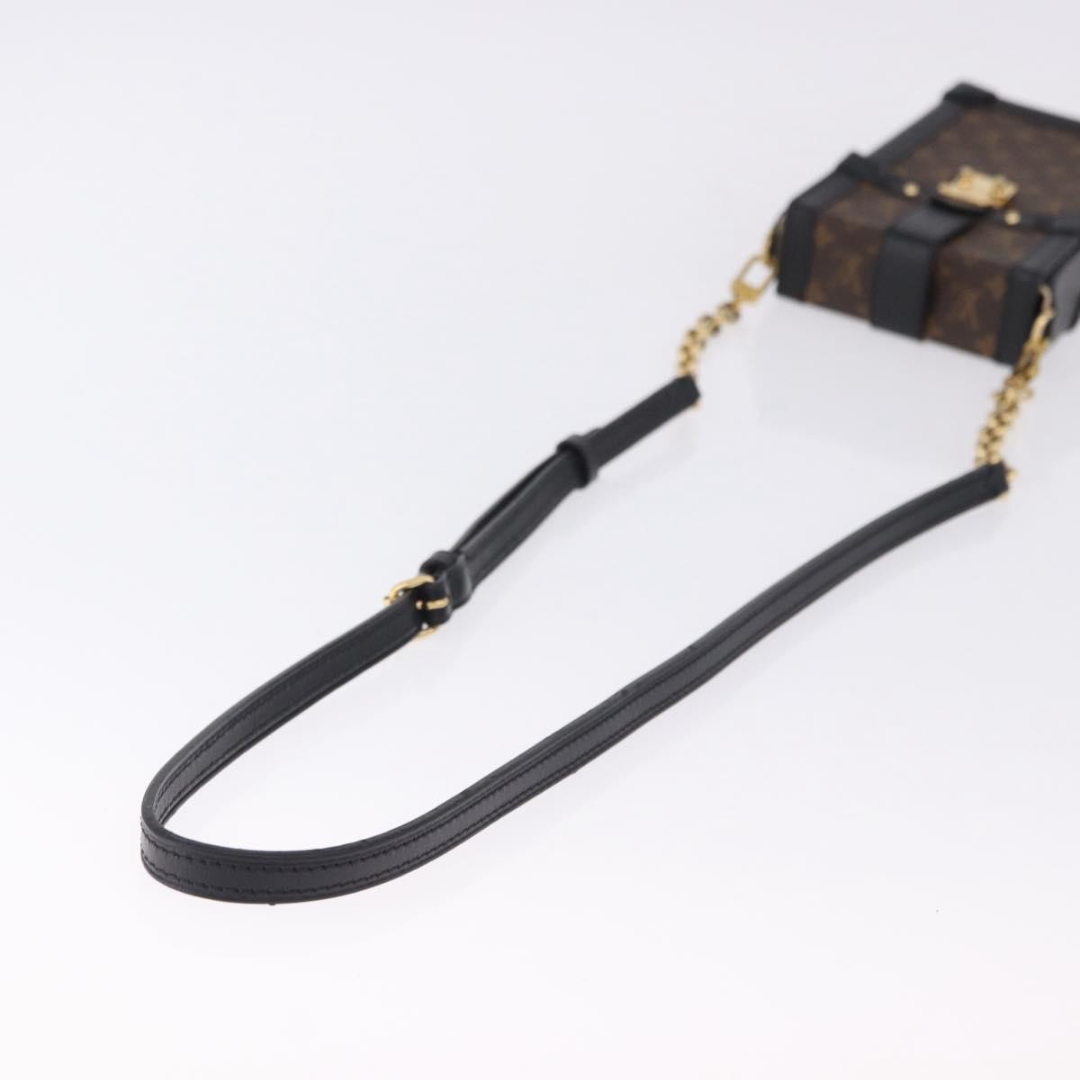 Louis Vuitton Vertical Trunk Pochette Monogram Canvas Brown Canvas Clutche & Pouche Bag (Pre-Owned)