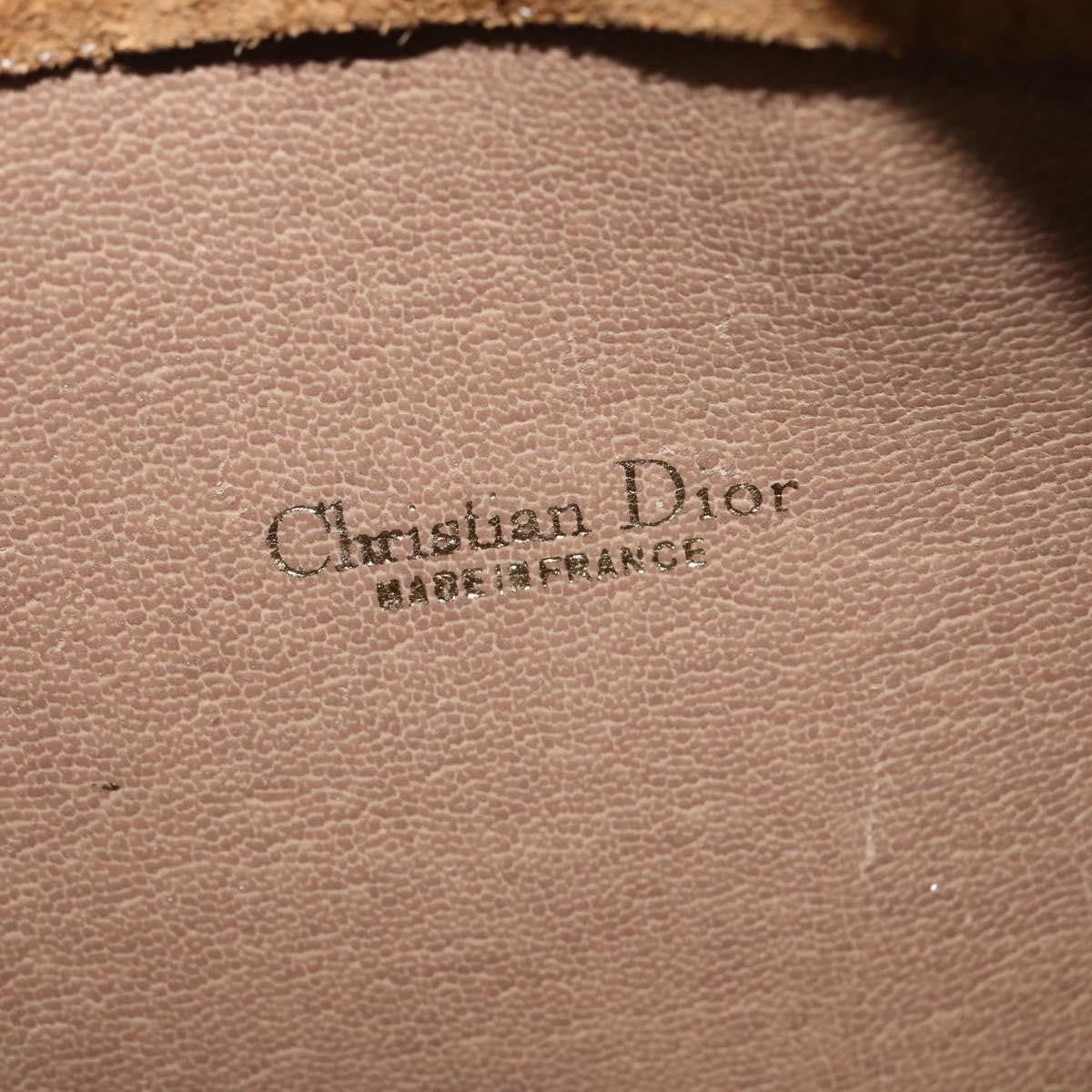 Christian Dior Vintage Honeycomb Canvas And Leather Beige Canvas Bag (Pre-Owned)