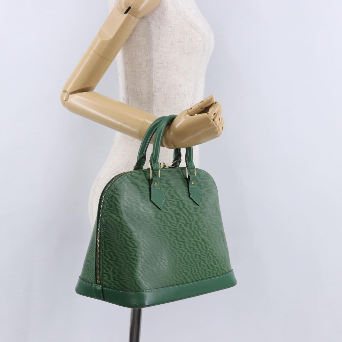 Louis Vuitton Alma Epi Green Leather Handbag (Pre-Owned)