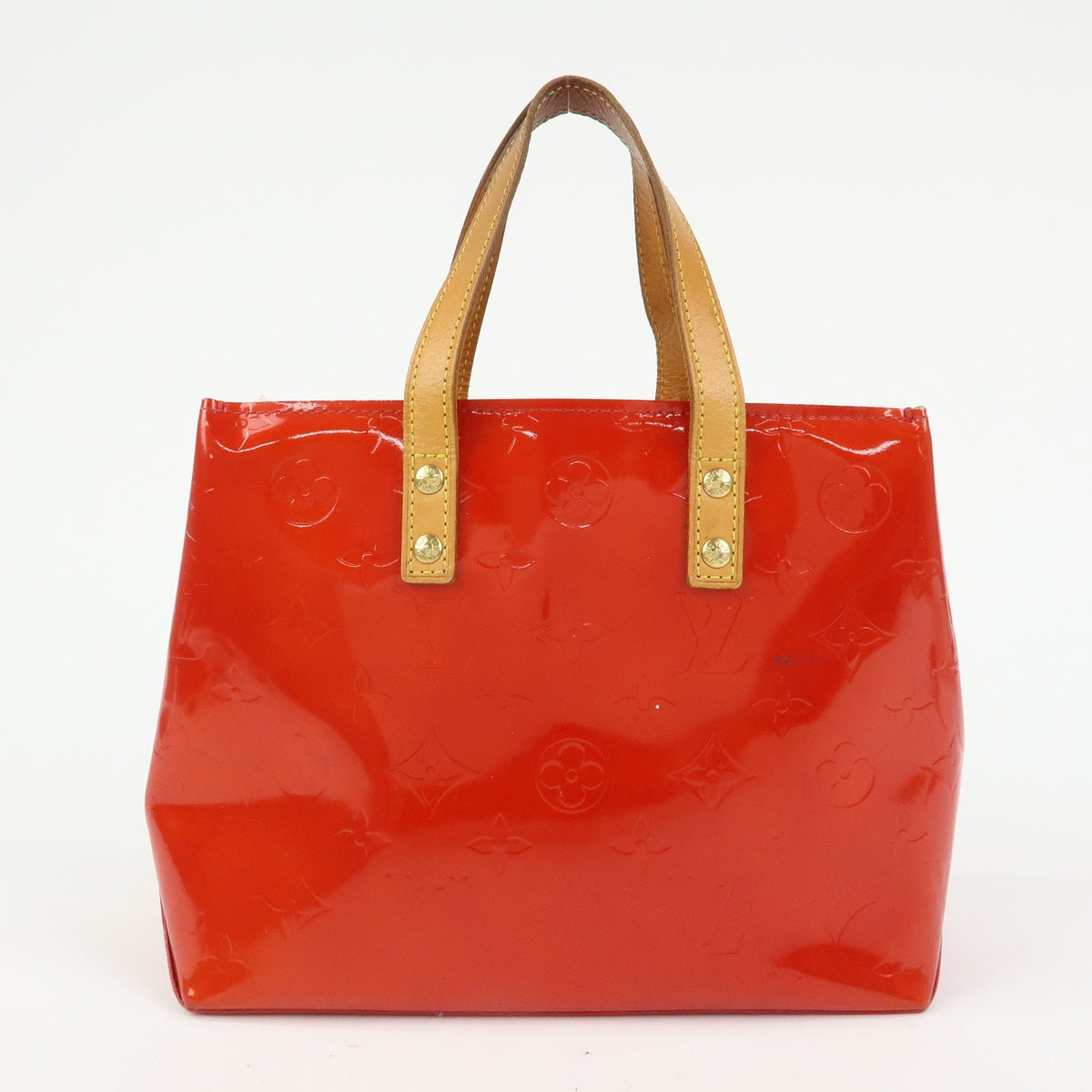 Louis Vuitton Reade Monogram Vernis Red Patent_Leather Handbag (Pre-Owned)