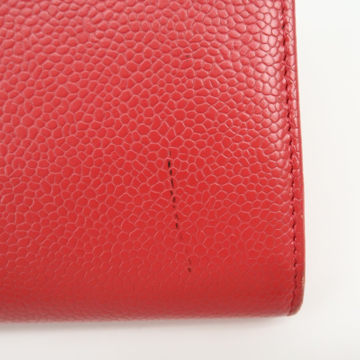 Chanel Timeless Cc Flap Caviar Red Calfskin Wallets Accessory (Pre-Owned)