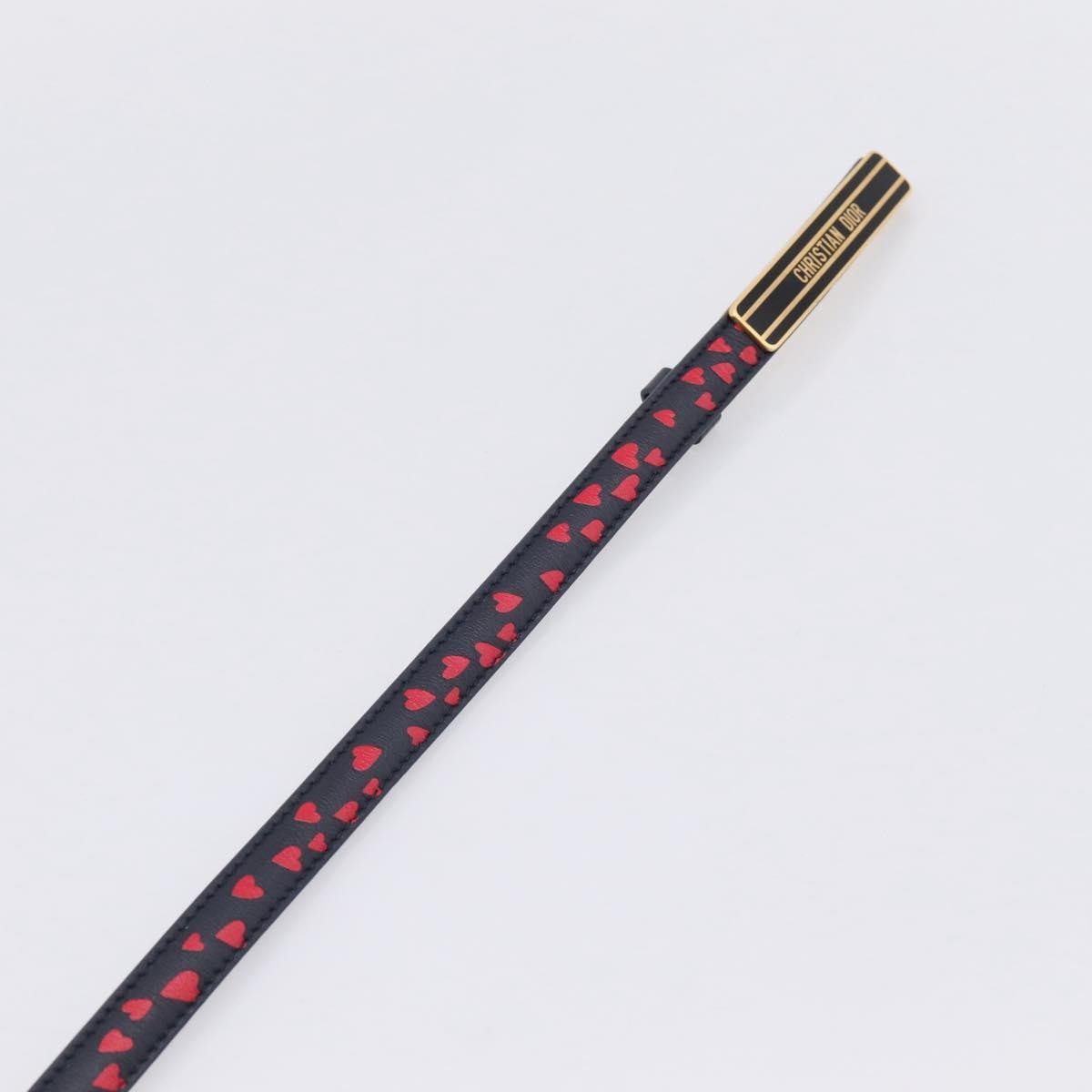 Christian Dior Vintage Belt Canvas Black Leather Belts Accessory (Pre-Owned)