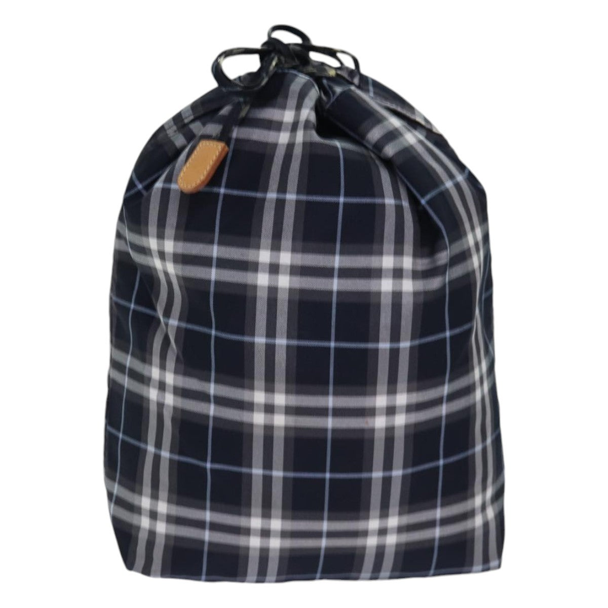 Burberry Nova Check Blue Label Nylon Black Nylon Clutche & Pouche Bag (Pre-Owned)