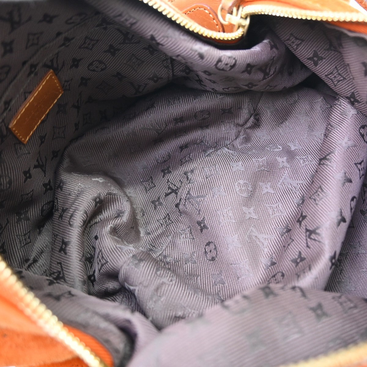 Louis Vuitton Onatah Hobo Suede Orange Suede Handbag (Pre-Owned)