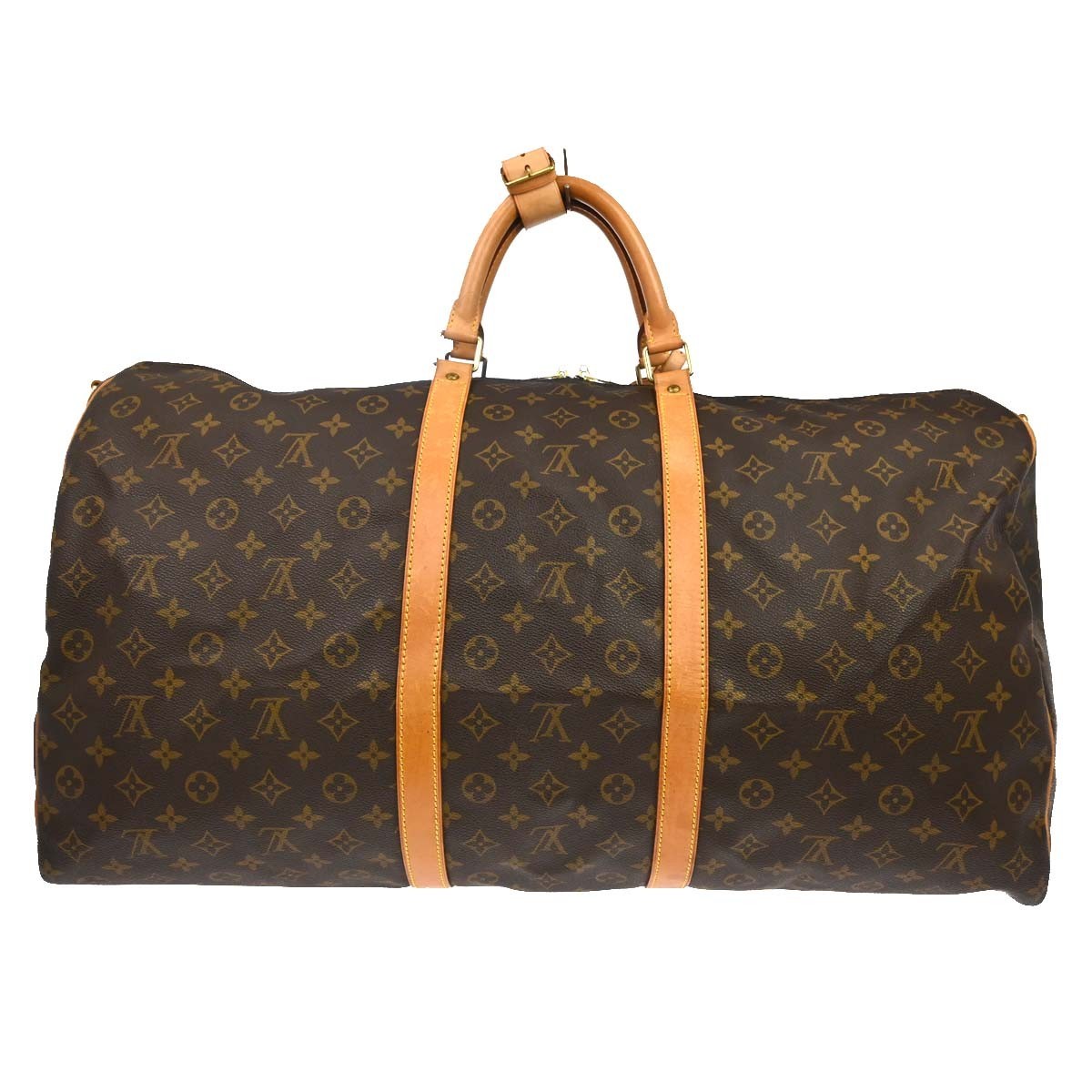 Louis Vuitton Keepall Bandouliere Monogram Canvas Brown Canvas Travel Bag Bag (Pre-Owned)