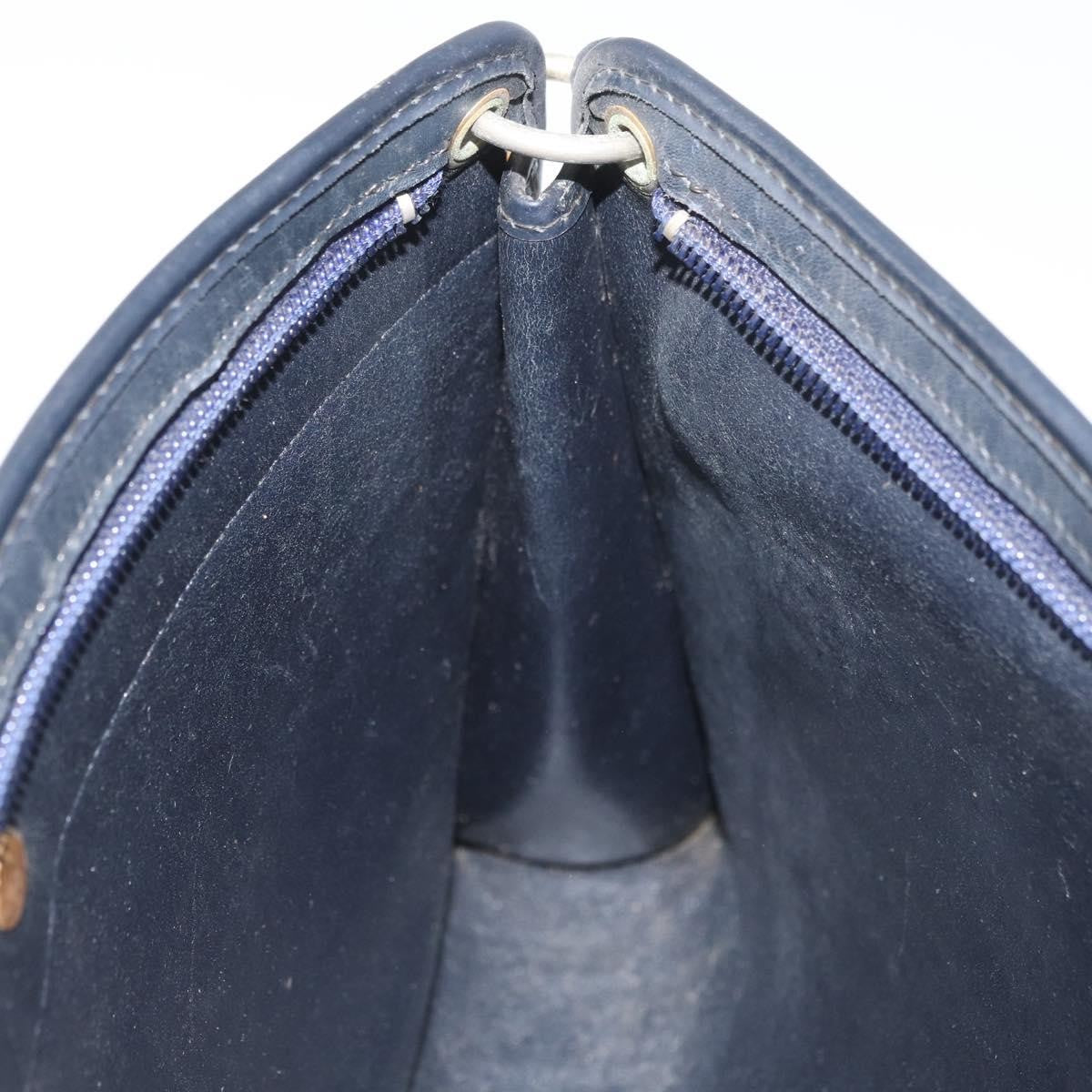 Christian Dior Vintage Trotter Canvas Navy Canvas Shoulder Bag Bag (Pre-Owned)