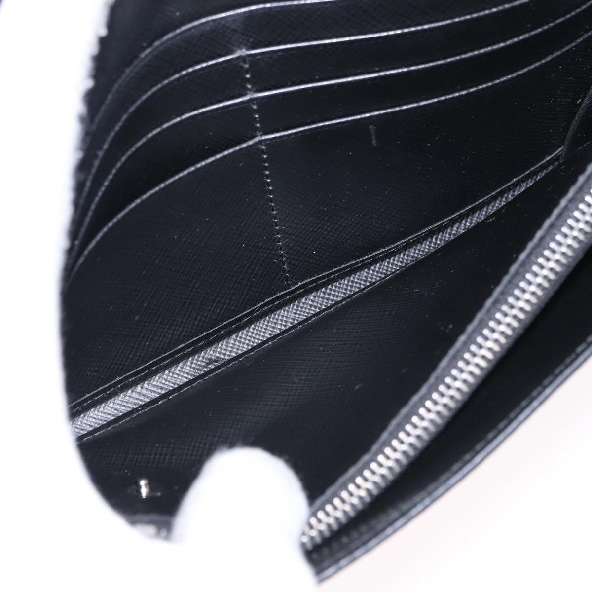 Prada Saffiano Leather Black Leather Wallets Accessory (Pre-Owned)