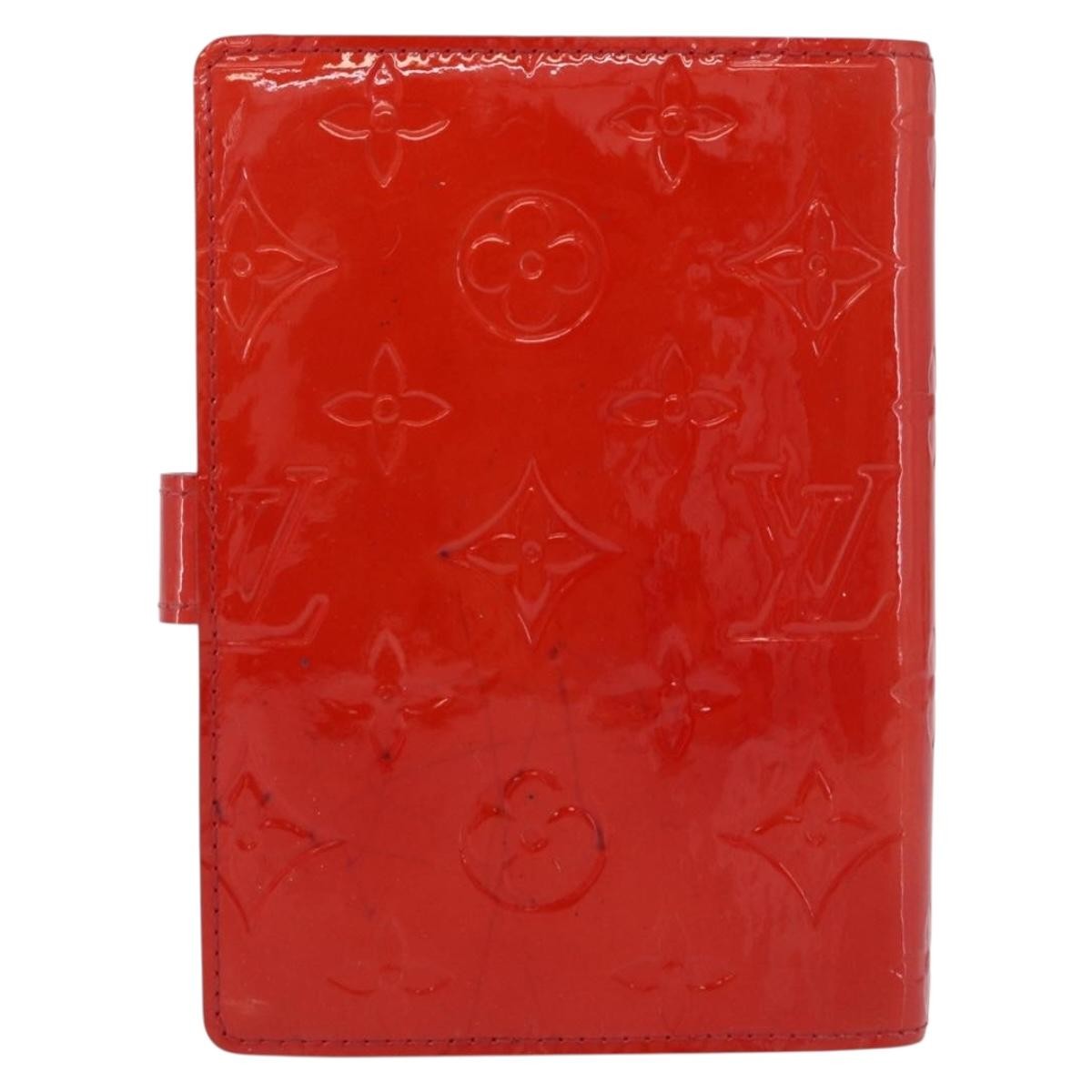 Louis Vuitton Agenda Cover Patent Red Patent_Leather Clutche & Pouche Bag (Pre-Owned)