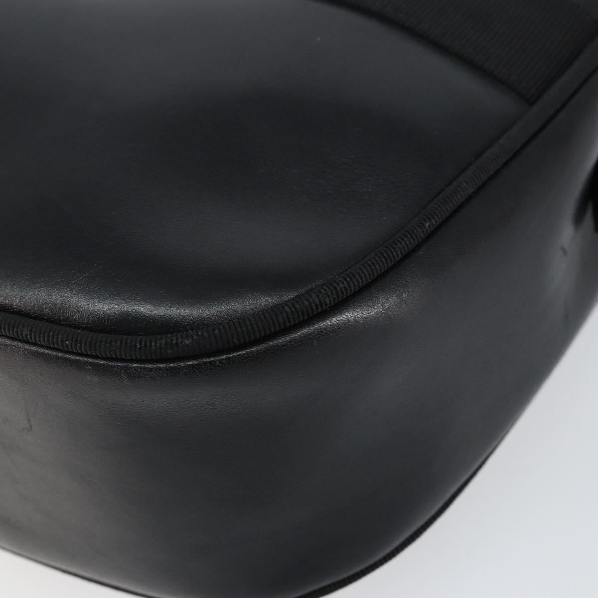 Salvatore Ferragamo Vala Leather Black Leather Shoulder Bag Bag (Pre-Owned)