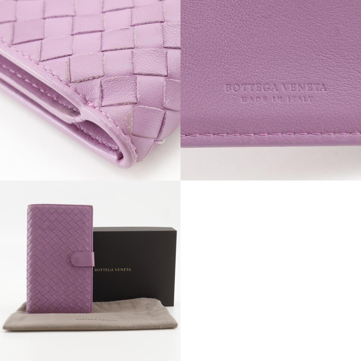 Bottega Veneta Bifold Intrecciato Nappa Pink Leather Wallets Accessory (Pre-Owned)