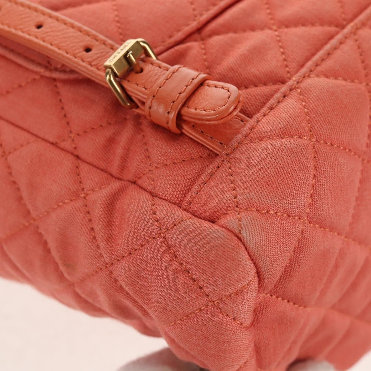 Chanel Vintage Flap Denim Pink Denim_Jeans Backpack Bag (Pre-Owned)