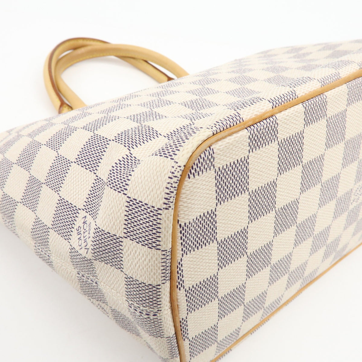 Louis Vuitton Saleya Damier Beige Canvas Handbag (Pre-Owned)