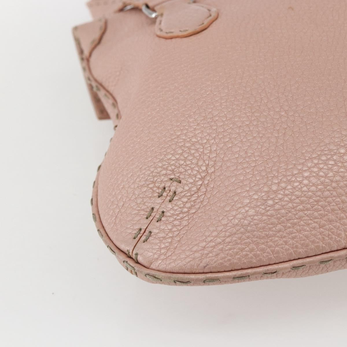 Fendi Selleria Tote Leather Pink Leather Tote Bag Bag (Pre-Owned)