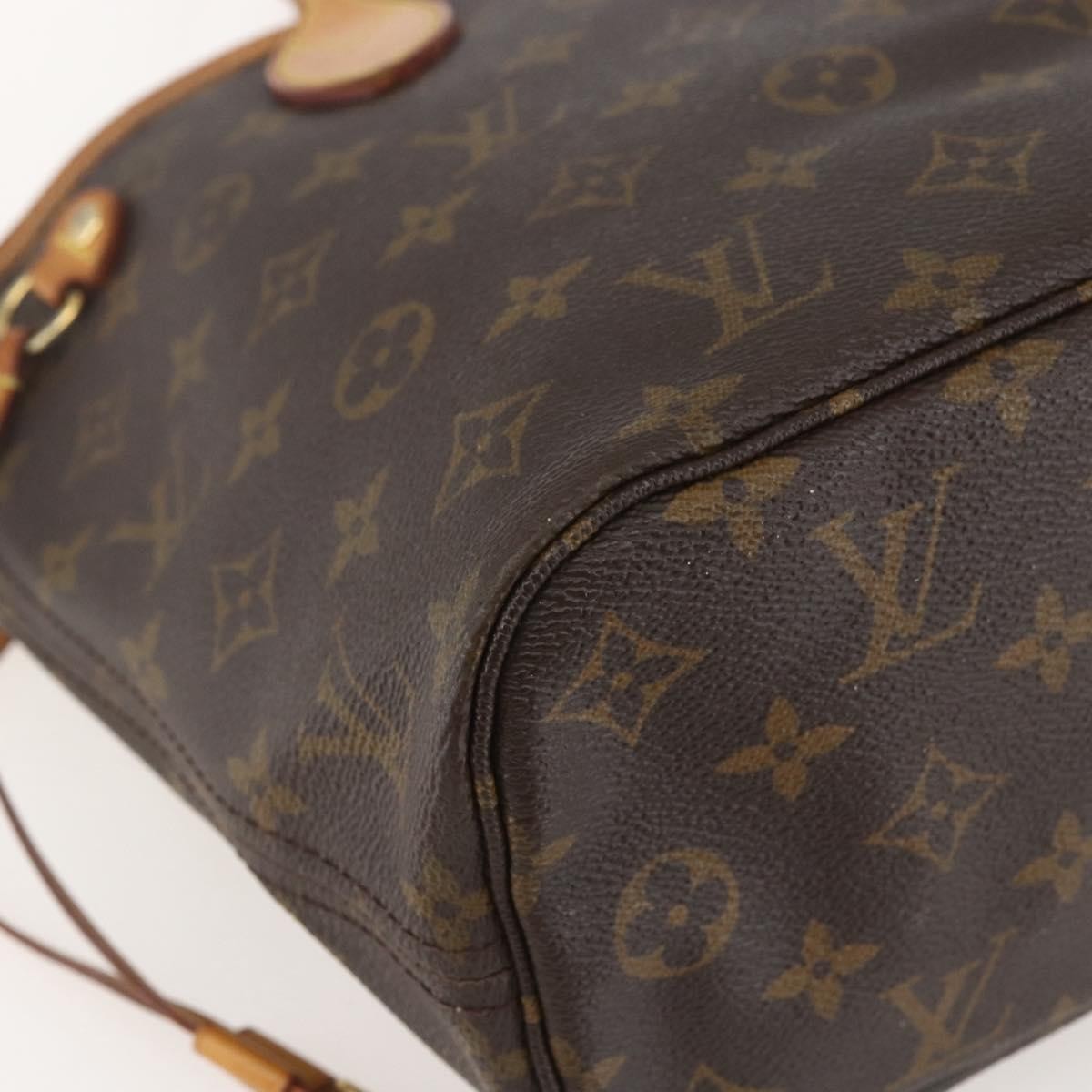 Louis Vuitton Neverfull Monogram Canvas Brown Canvas Tote Bag Bag (Pre-Owned)