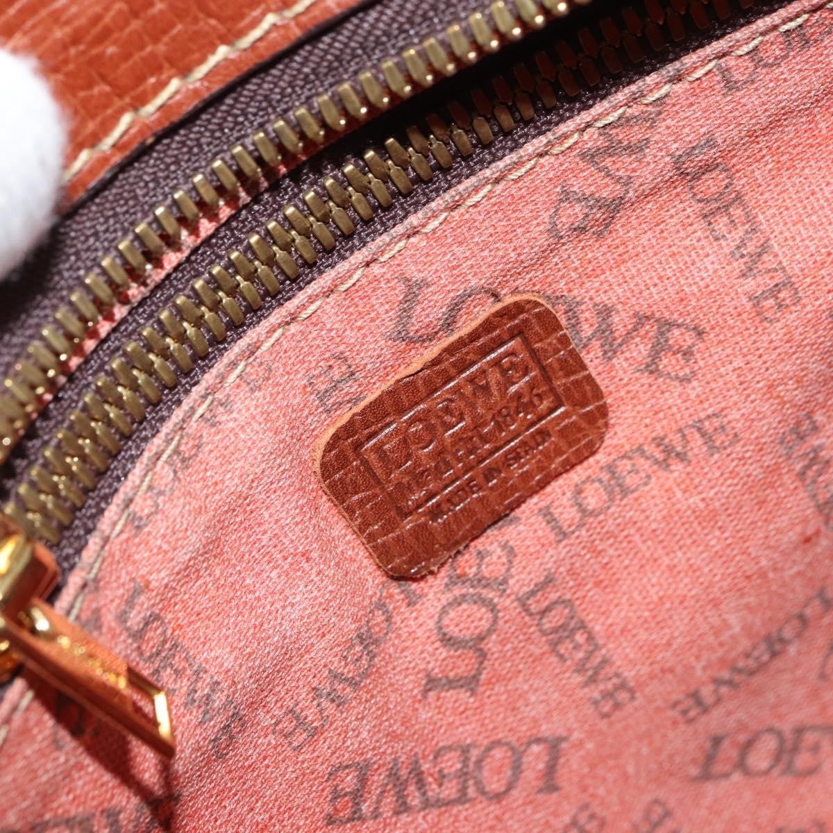 Loewe Anagram Pvc Leather Brown Pvc Shoulder Bag Bag (Pre-Owned)