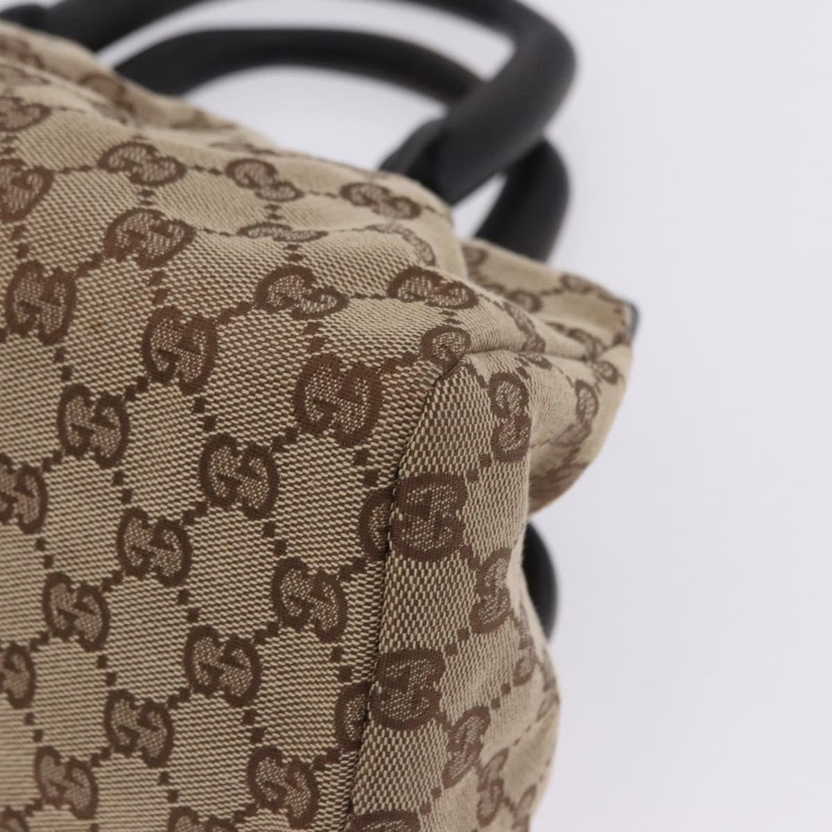 Gucci Wood Handle Frame Doctor Bag Gg Canvas Beige Canvas Shoulder Bag Bag (Pre-Owned)