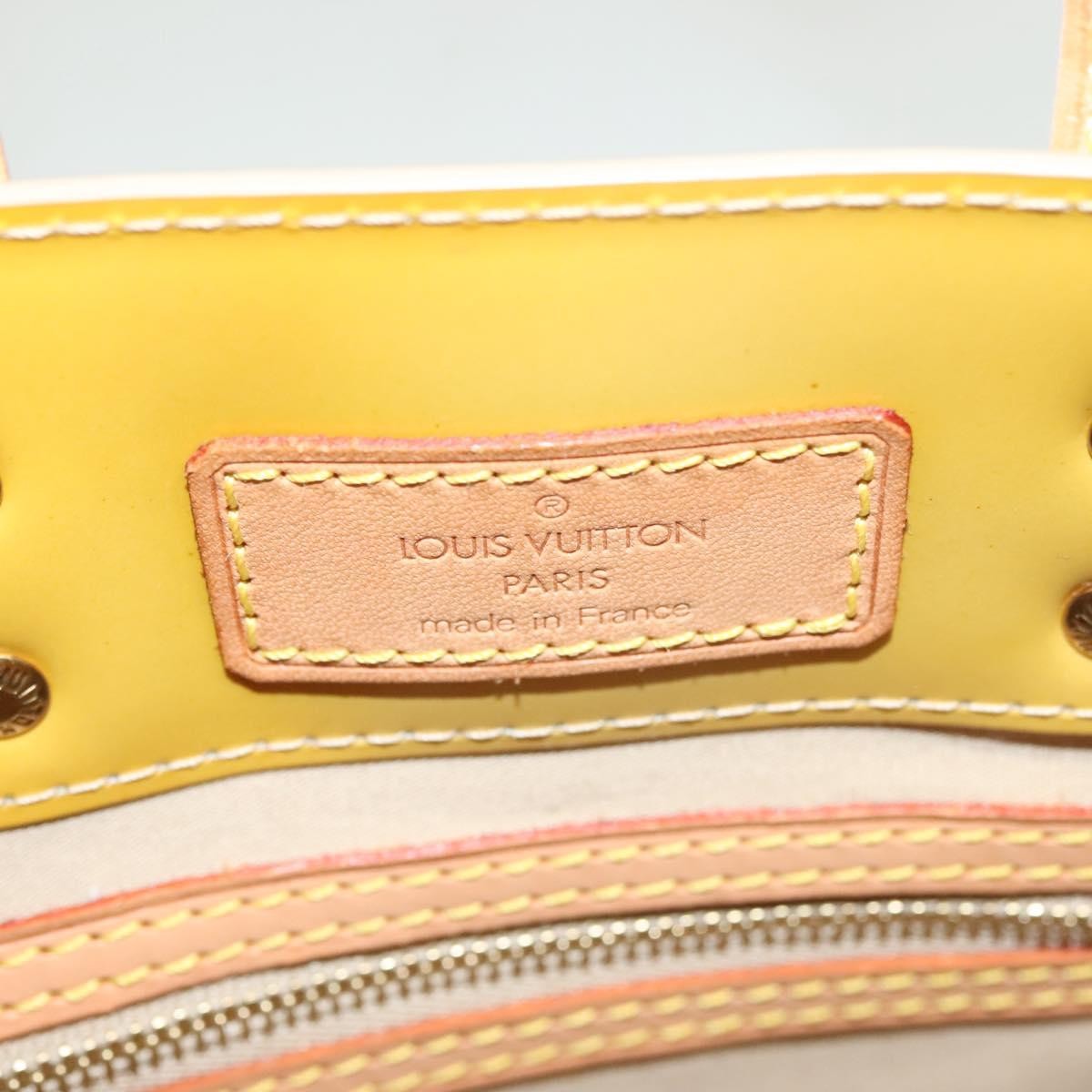 Louis Vuitton Reade Monogram Vernis Yellow Patent_Leather Handbag (Pre-Owned)