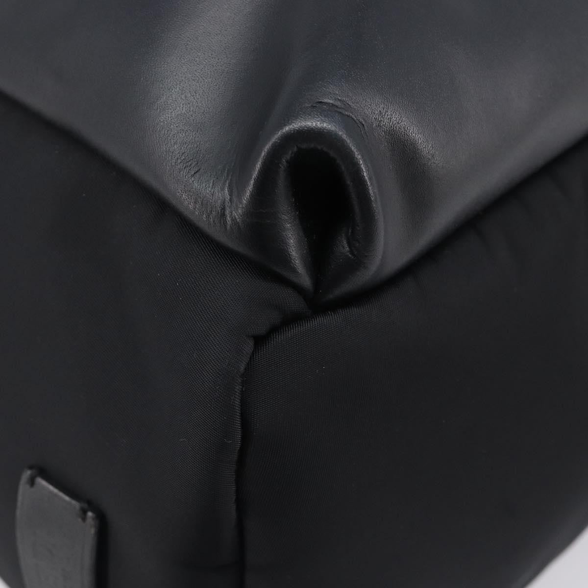 Fendi Monster Nylon With Leather Black Leather Backpack Bag (Pre-Owned)
