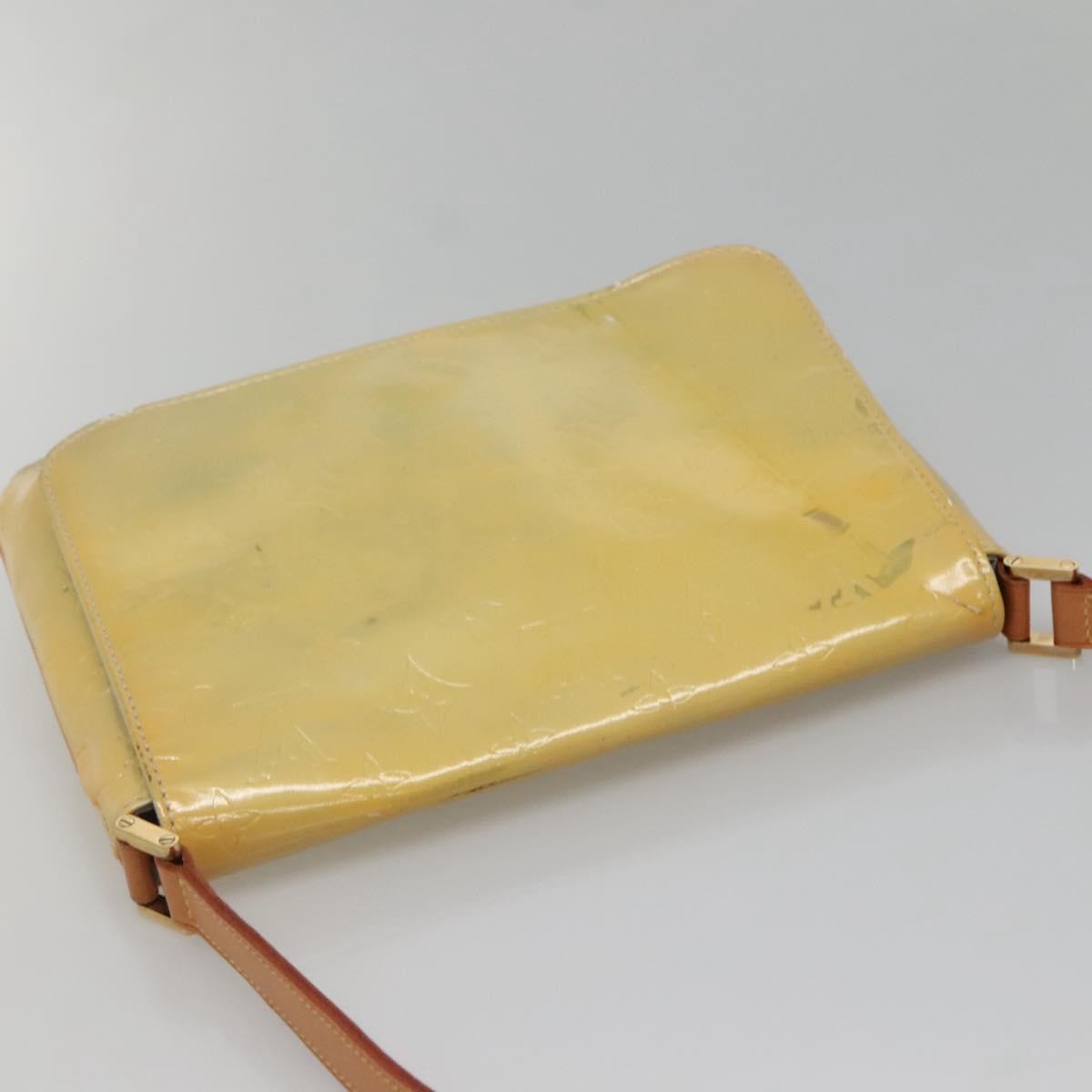 Louis Vuitton Thompson Street Monogram Vernis Beige Patent_Leather Shoulder Bag Bag (Pre-Owned)