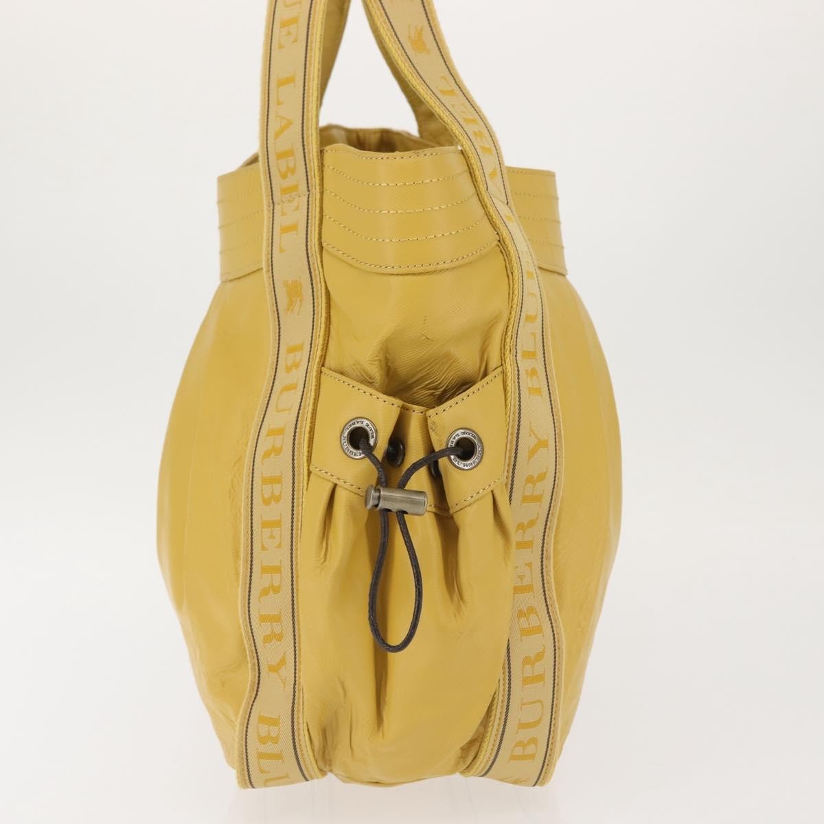 Burberry Blue Label Leather Yellow Leather Tote Bag Bag (Pre-Owned)
