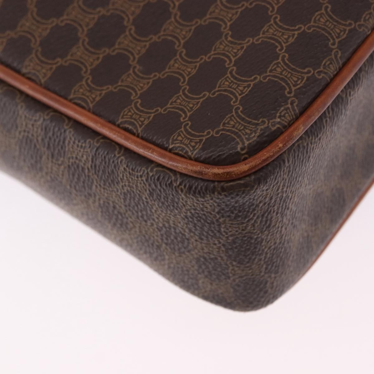 Celine Macadam Canvas And Leather Brown Canvas Briefcase Bag (Pre-Owned)