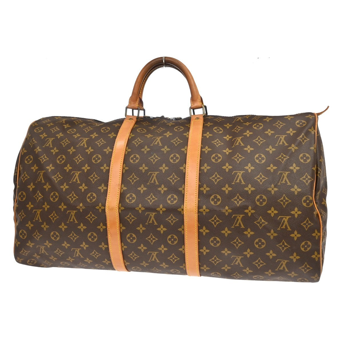 Louis Vuitton Keepall Monogram Canvas Brown Canvas Travel Bag Bag (Pre-Owned)