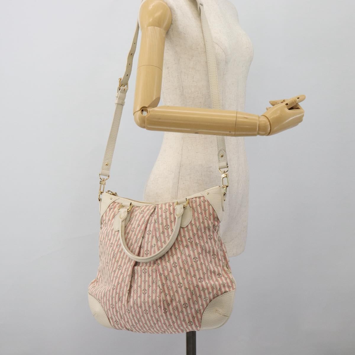 Louis Vuitton Marina Mini Lin Croisette Pink Canvas Handbag (Pre-Owned)