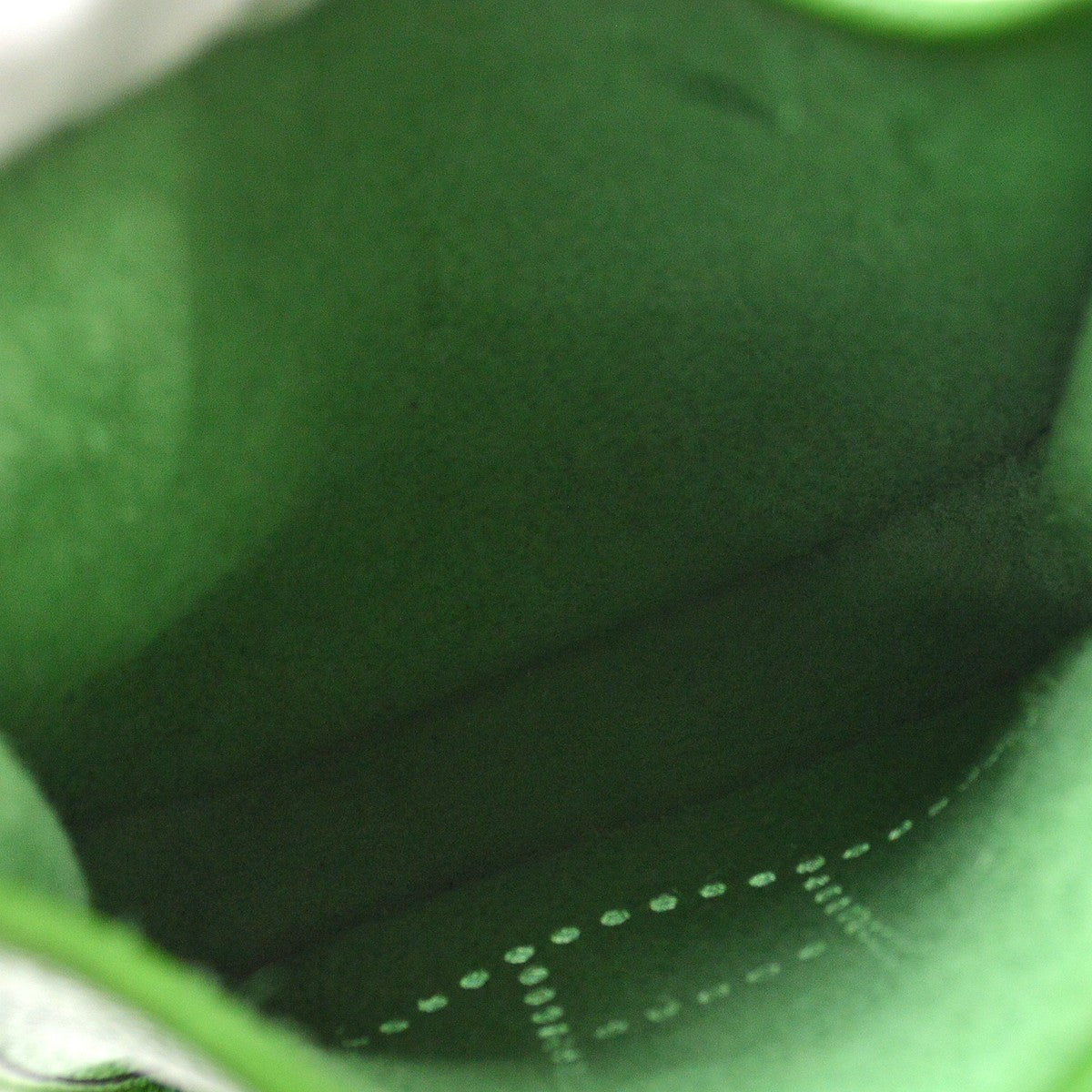 Hermes Evelyne Clémence Green Leather Handbag (Pre-Owned)