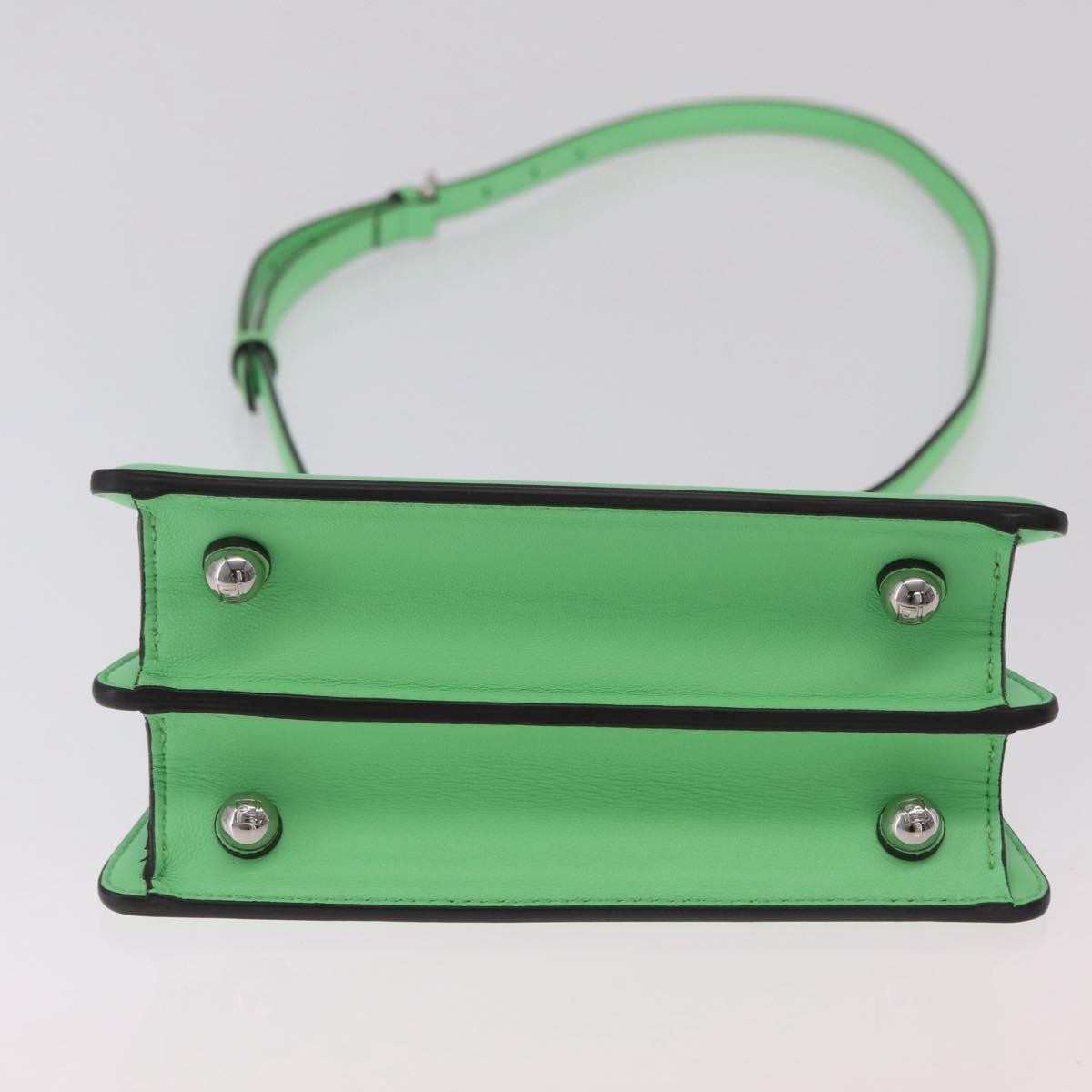 Fendi Peekaboo Iseeu Leather Green Leather Handbag (Pre-Owned)