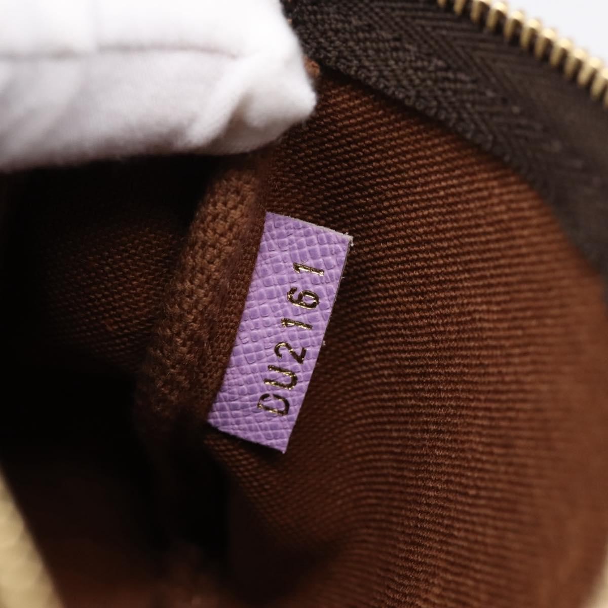 Louis Vuitton Pochette Accessoires Limited Edition Damier Brown Canvas Clutche & Pouche Bag (Pre-Owned)