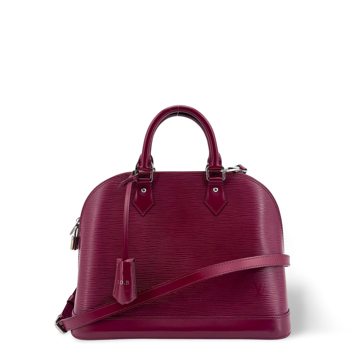 Louis Vuitton Alma Epi Leather Purple Leather Handbag (Pre-Owned)