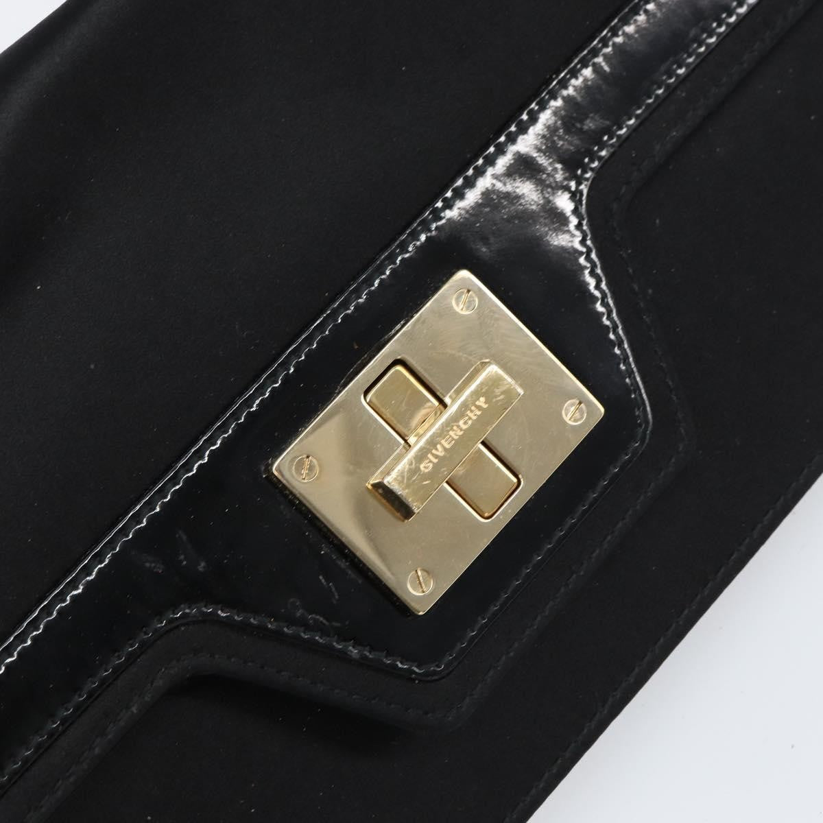 Givenchy Shoulder Satin Black Satin Shoulder Bag Bag (Pre-Owned)