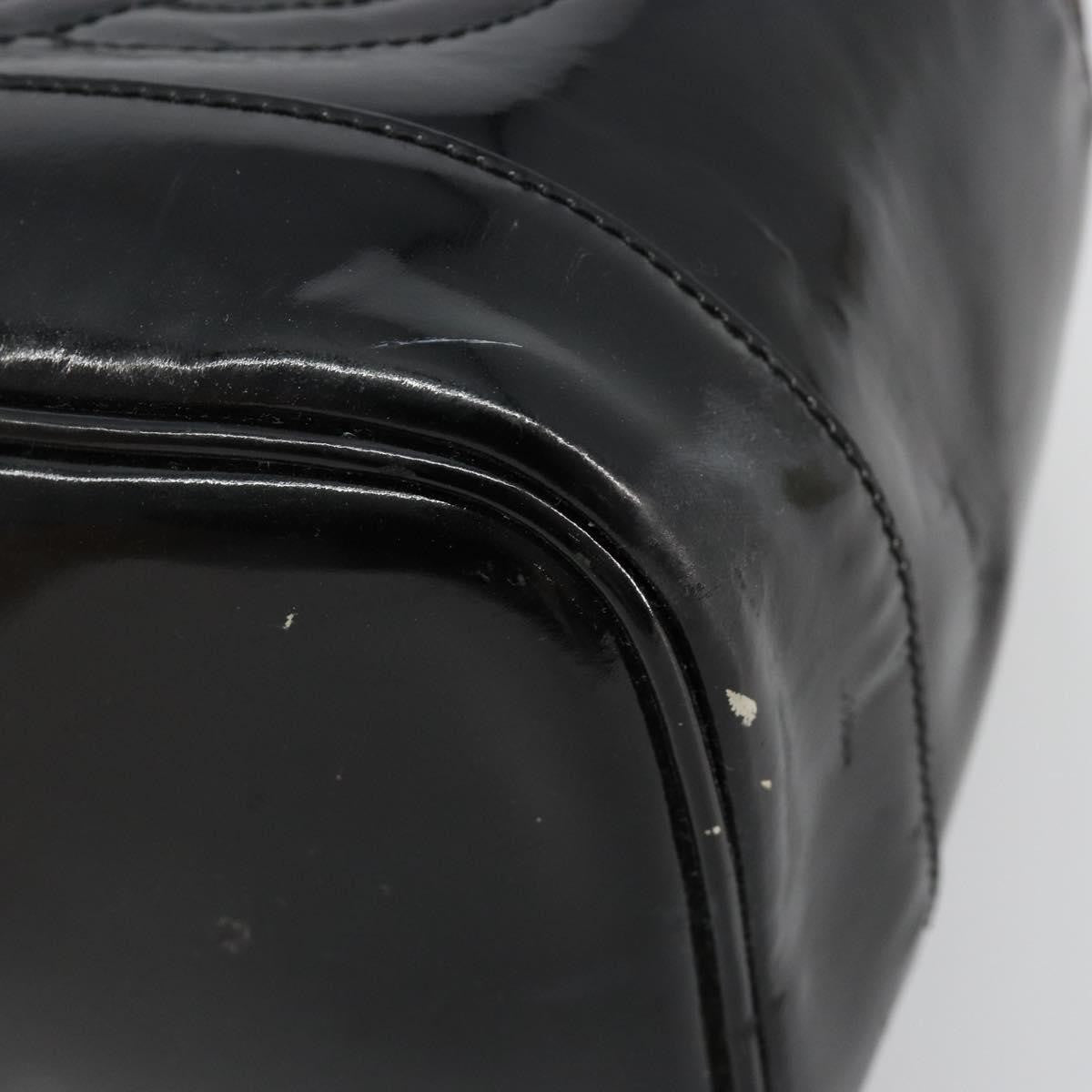 Chanel Vintage Timeless Cosmetic Case Patent Black Patent_Leather Handbag (Pre-Owned)