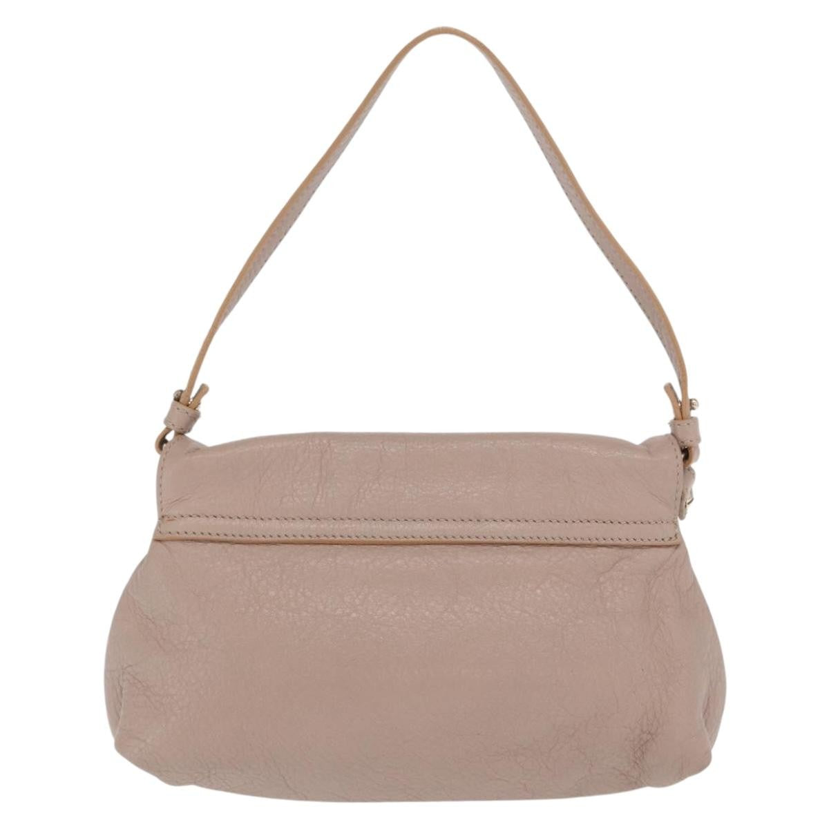 Chloe Lily Leather Beige Leather Handbag (Pre-Owned)