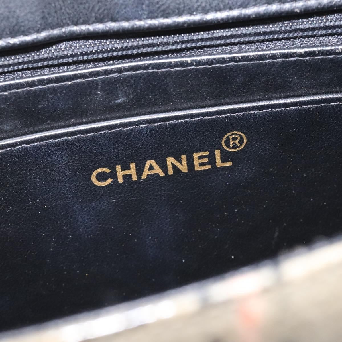 Chanel Vintage Chocolate Bar Tote Leather Beige Leather Tote Bag Bag (Pre-Owned)