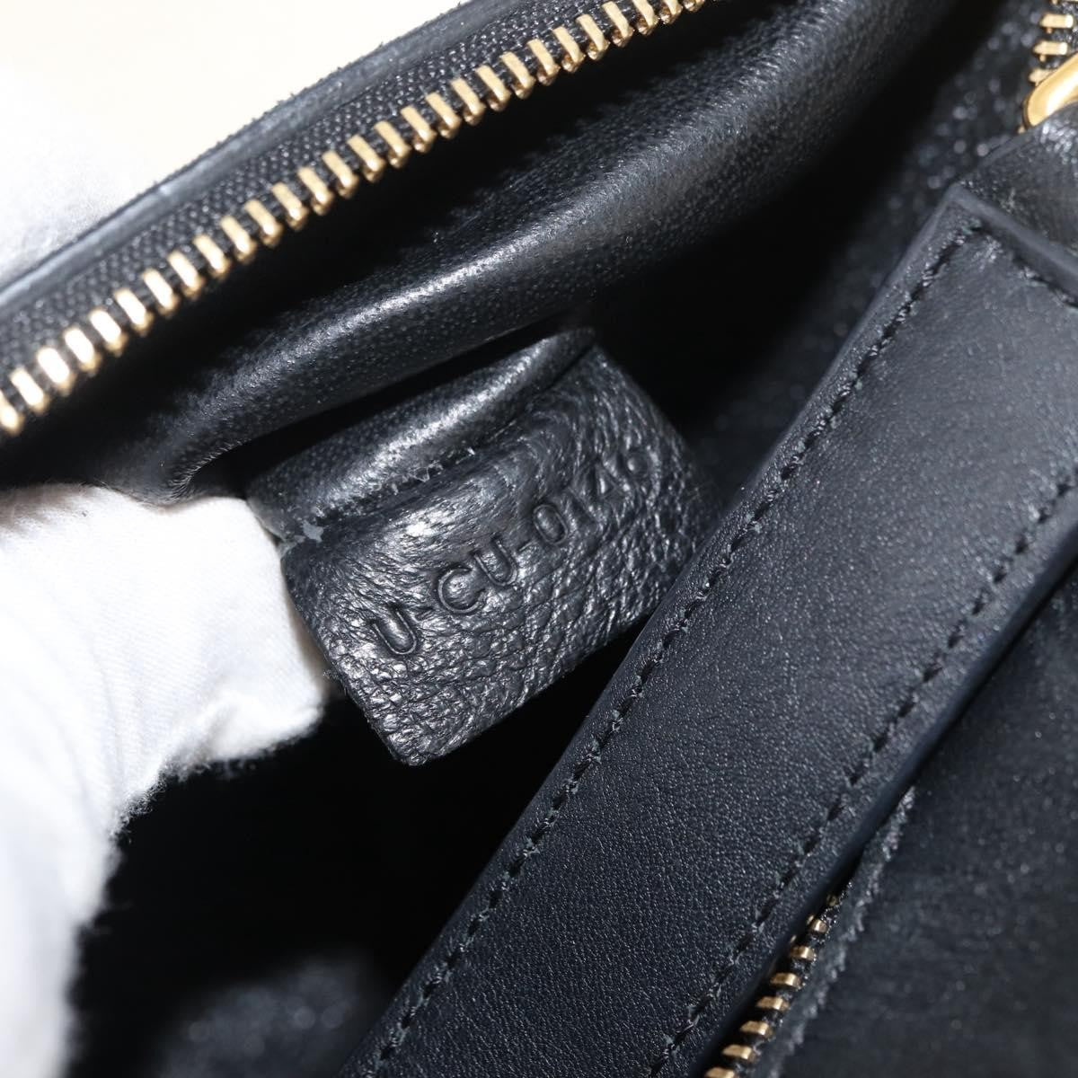 Celine Trapeze Leather With Canvas Beige Canvas Handbag (Pre-Owned)