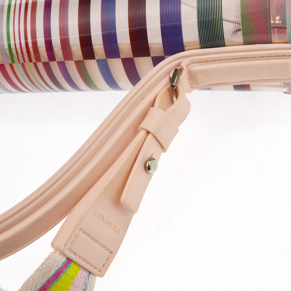 Delvaux The Eye Catcher Tempete Top Handle Multicolor Pvc Multicolour Pvc Handbag (Pre-Owned)