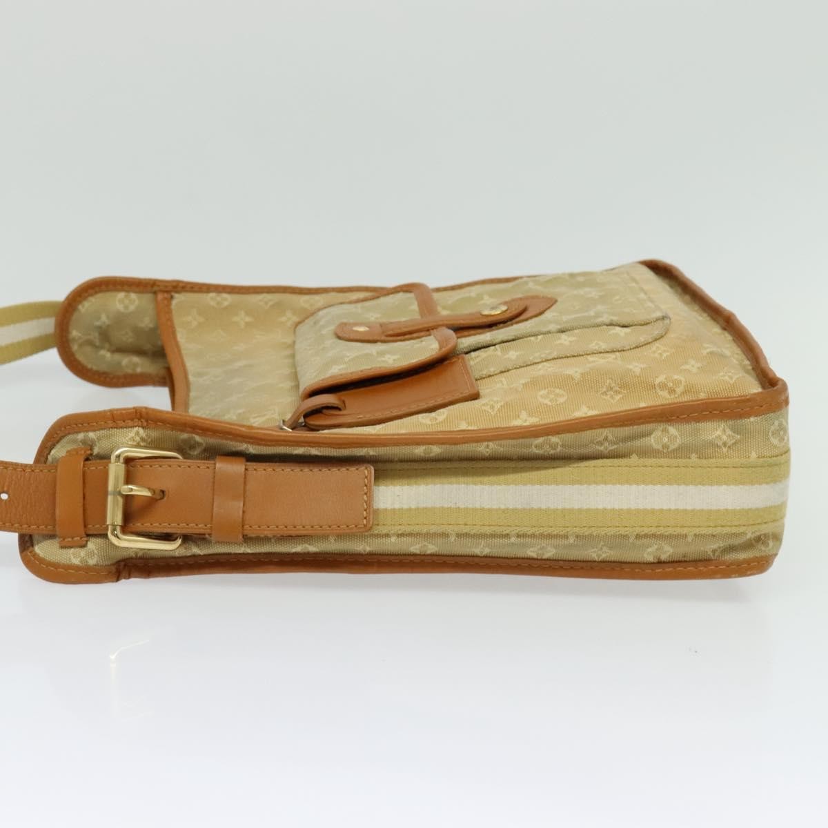 Louis Vuitton Mary Kate Messenger Mini Lin Beige Canvas Handbag (Pre-Owned)