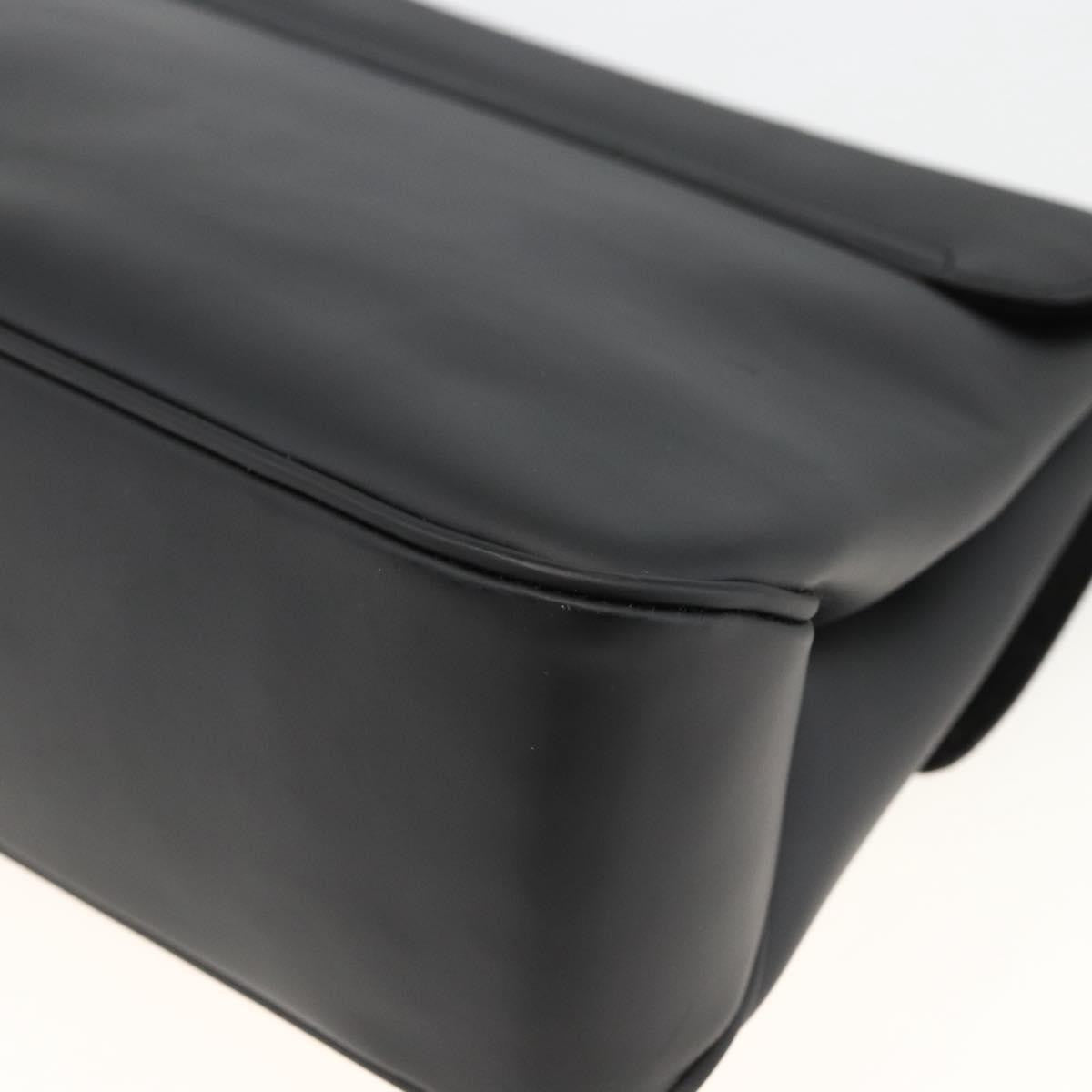 Salvatore Ferragamo Vala Canvas Black Canvas Shoulder Bag Bag (Pre-Owned)