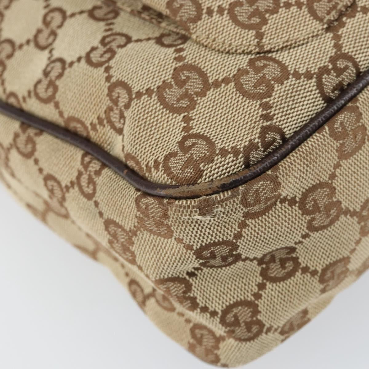Gucci Gg Canvas Canvas Beige Canvas Shoulder Bag Bag (Pre-Owned)